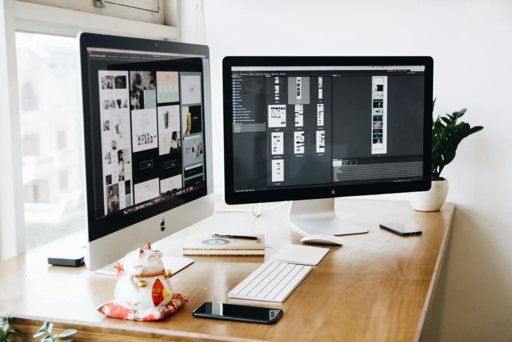 Business website design by Web Dream Agency shown on laptop for small business website