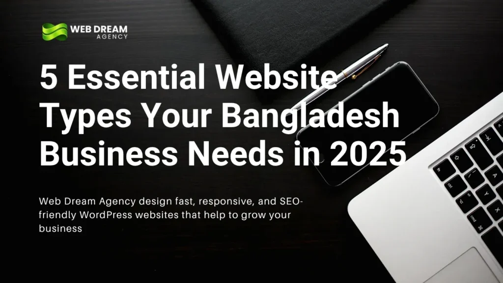Professional website design and development for businesses in Bangladesh and Jessore - local web design services
